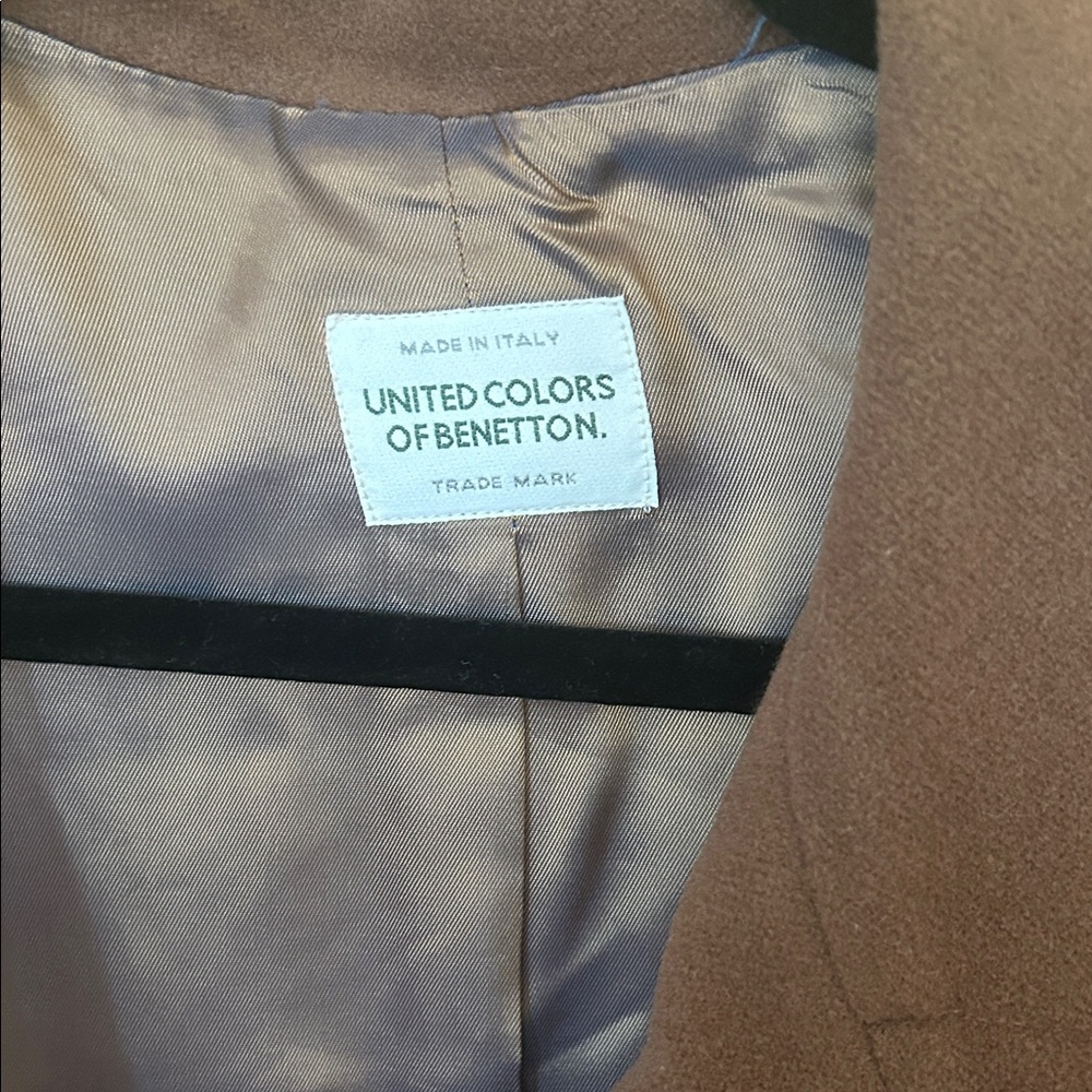 United Colors of Benetton Brown Double-Breasted Pea Coat - Picture 2 of 4